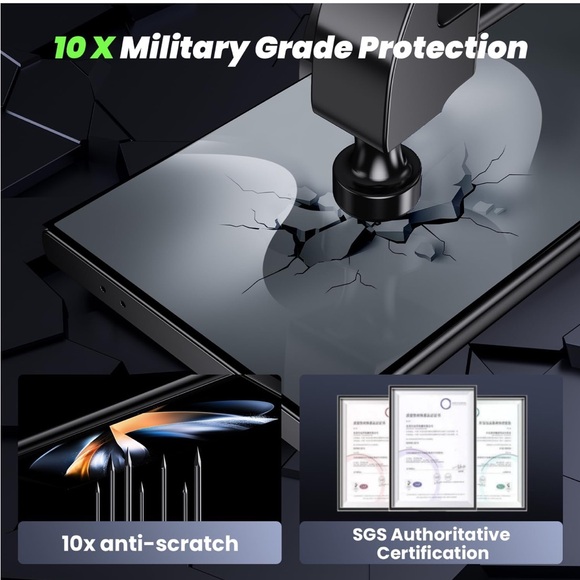 WSKEN - Samsung Galaxy S24 Ultra Privacy Screen Protector Tempered Glass 2-Pack - Picture 7 of 8